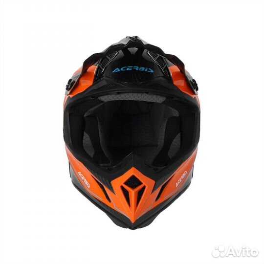 Новый Шлем Acerbis Steel Carbon orange 2024