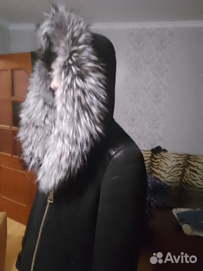 Дубленка натуральная женская с капюшоном