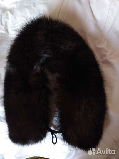 Меховой воротник песец