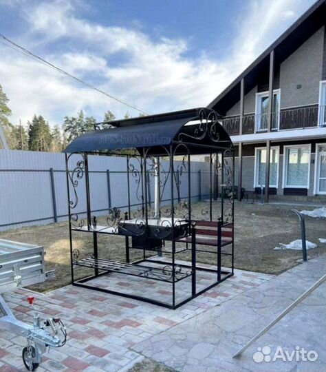 Мангал с печью