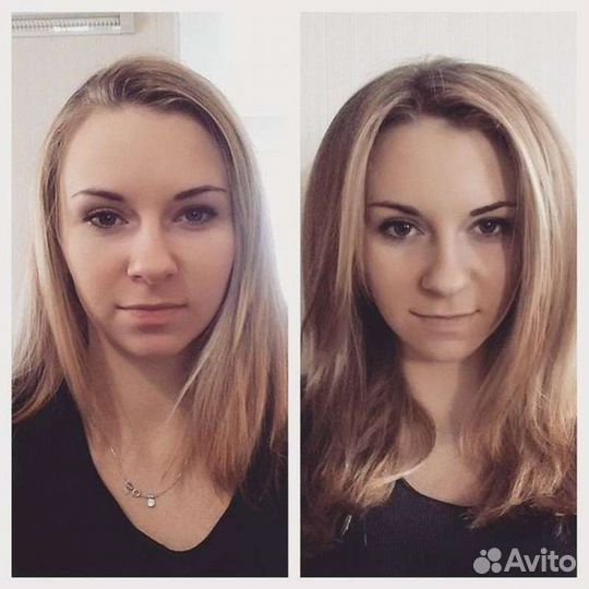 Окрашивание волос и прикорневой обьем