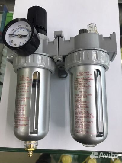 KiWiX Фильтр с манометром+лубрикатор аfrl-80