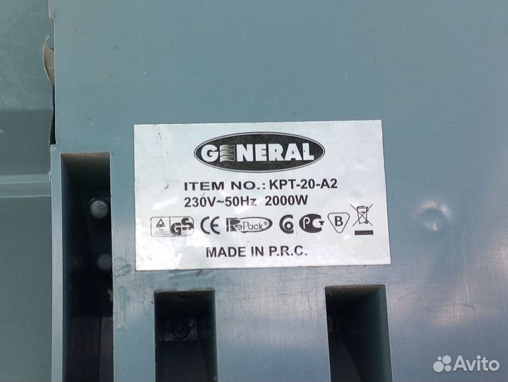 Тепловентилятор настенный General KPT-20