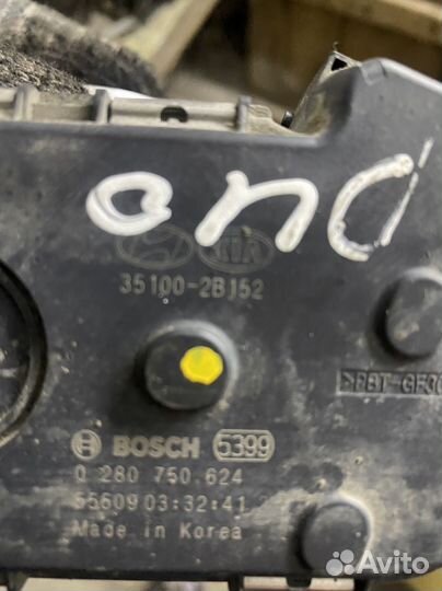 Дроссельная заслонка Хендай Солярис,Киа Рио 3