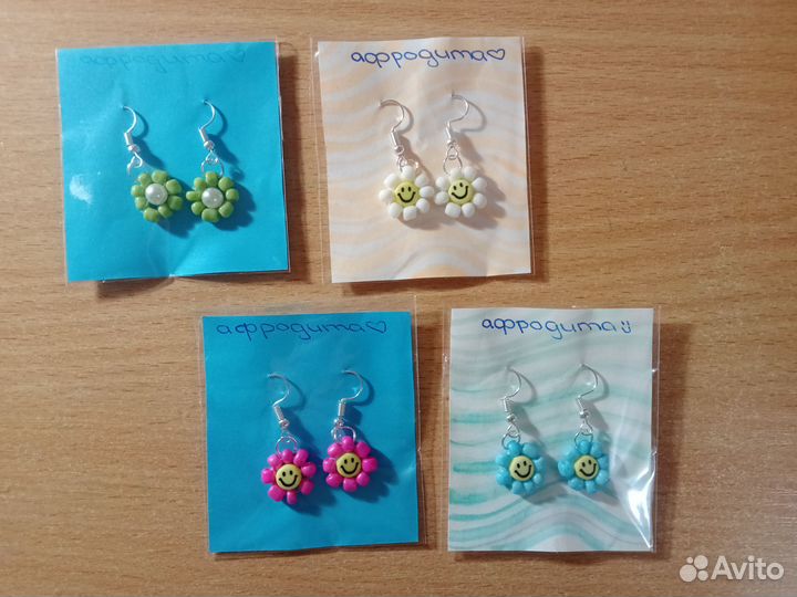 Серьги из бисера