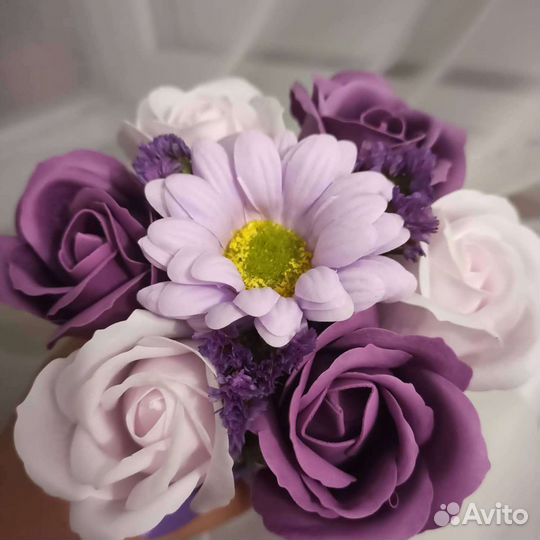 Букет из мыльных роз учителю