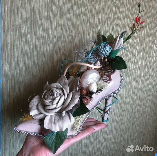 Композиция -светильник в туфельке