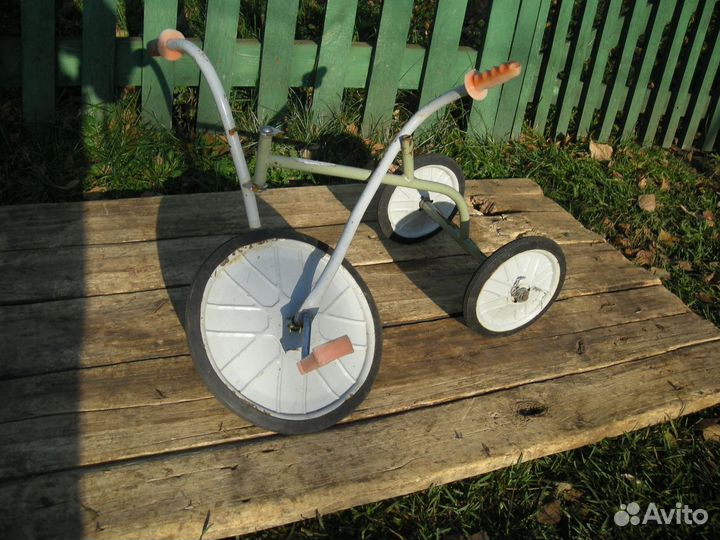 Велосипед детский СССР Мишка Пушок Малыш трехколес