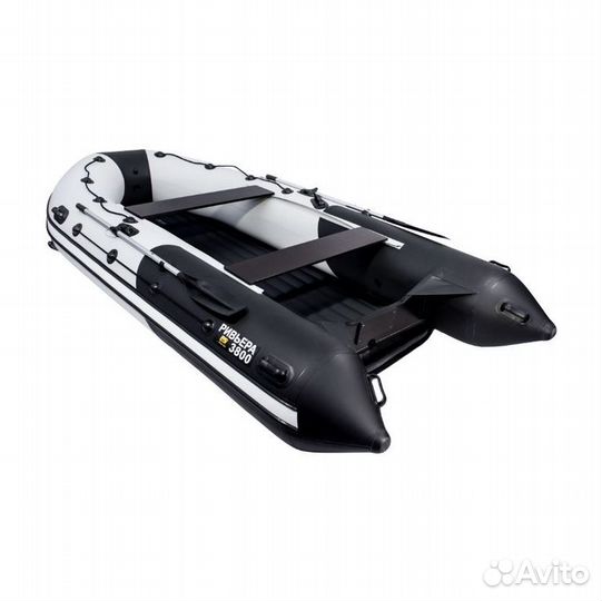 Лодка Ривьера 3800 килевое надувное дно комби (цве
