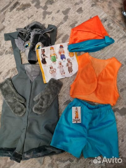 Новые яркие костюмы гномика и волчонка