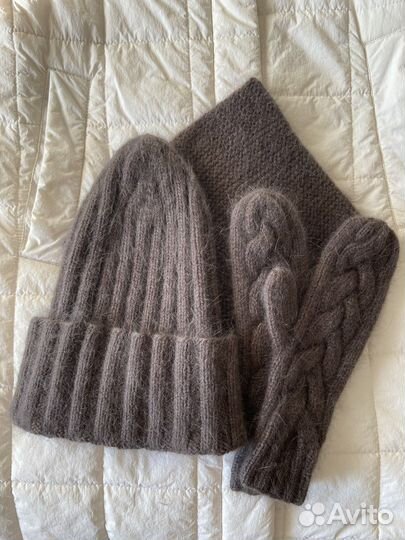 Шапка, снуд, варежки