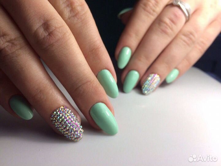 Маникюр наращивания ногтей