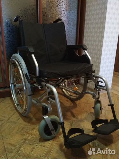 Инвалидное Кресло-коляска до 126 кг, 50 см сиденье