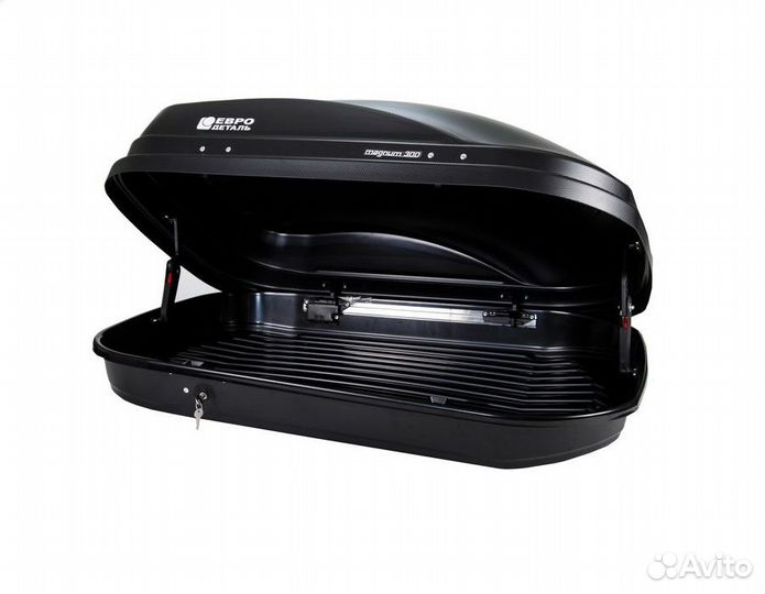 Бокс багажный Евродеталь Магнум 300 черный карбон