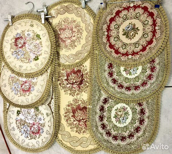 Салфетки дорожки гобеленовые с люрексом