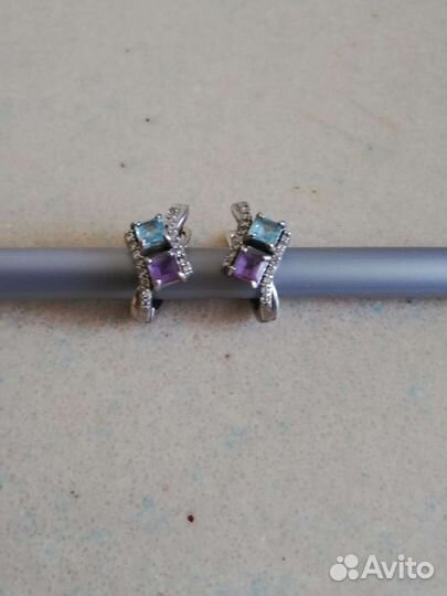 Серьги серебро