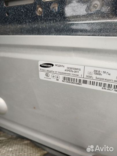 Микроволновая печь samsung CE287DNR1S