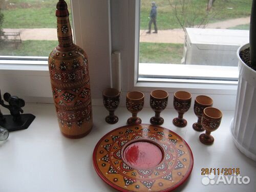 Советские Чайный сервиз Фарфор Стекло Винтаж СССР