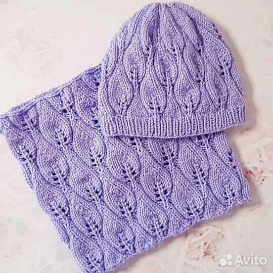 Вязаные комплекты(шапка, шарф, снуд). Наличие и на
