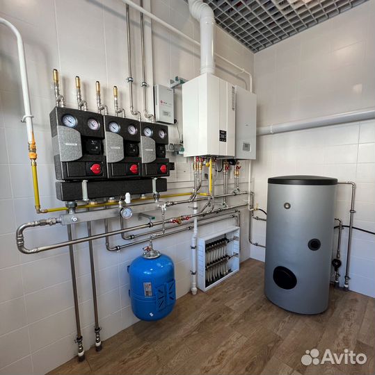 Монтаж систем отопления и водоснабжения под ключ