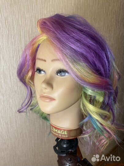 Болванка для причесок натуральные волосы