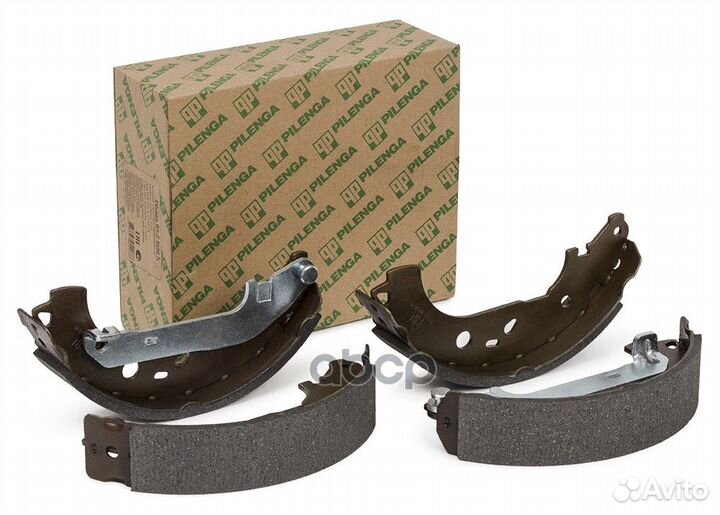 Колодки тормозные барабанные со скобами ручника