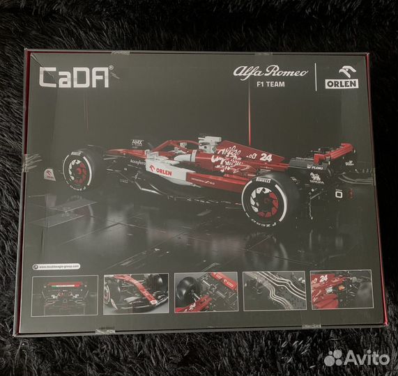 Коробка Конструктора CaDA болид Alfa Romeo F1 Team