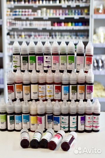 Пищевые красители гелевые и сухие