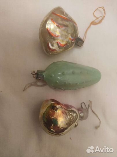 Елочные игрушки СССР на прищепке