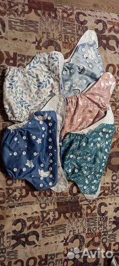 Многоразовые подгузники 5 шт