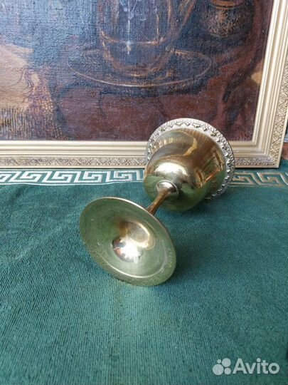 Большой Антикварный Бронзовый кубок