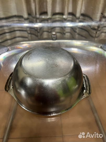 Старая советская СССР миска нержавейка