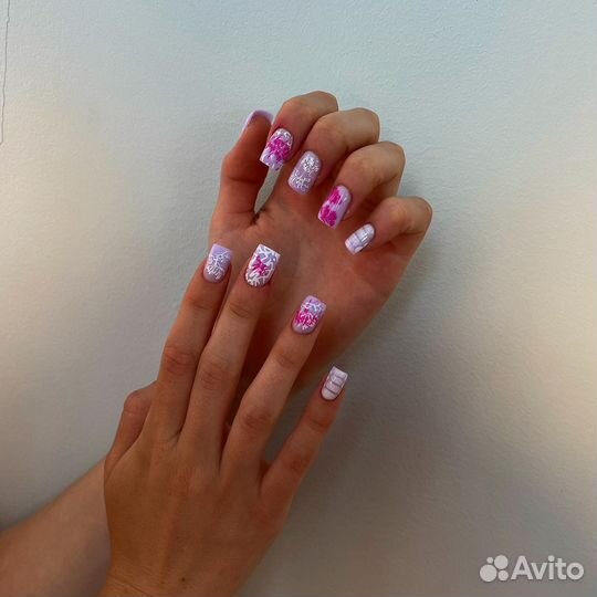 Маникюр на дому наращивание ногтей