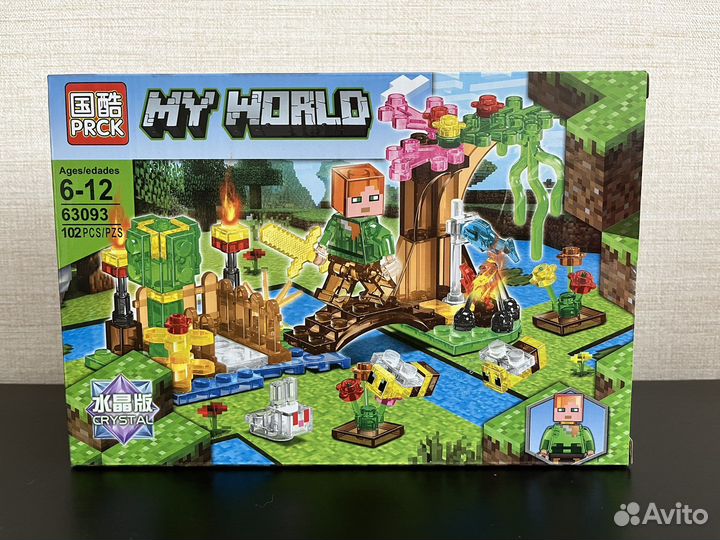 Конструктор my world майнкрафт 102 детали