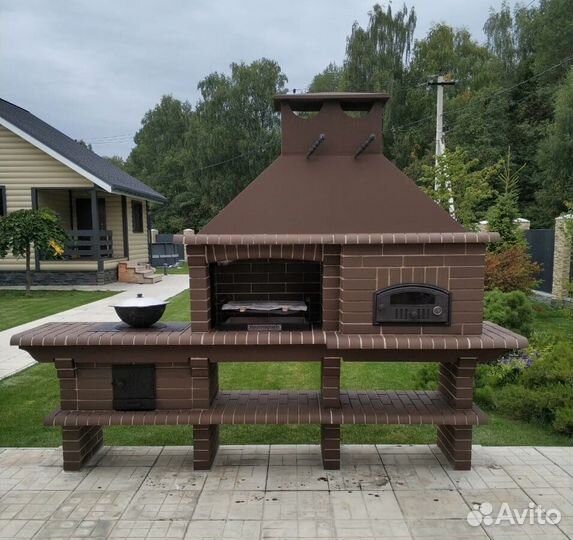 Печь барбекю / Мангал из кирпича