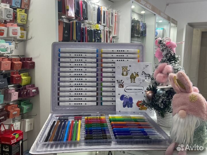 Детский чемодан творчества 48 предметов (новый)