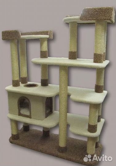 Изготовление домиков с когтеточками для кошек