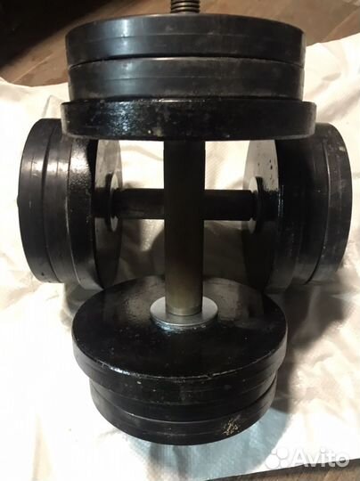 Гантели разборные по 12кг каждая