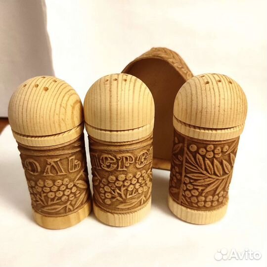 Набор для специй из бересты