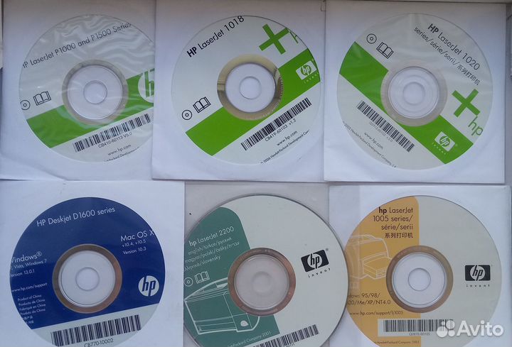 Диски с драйверами и софтом для принтеров