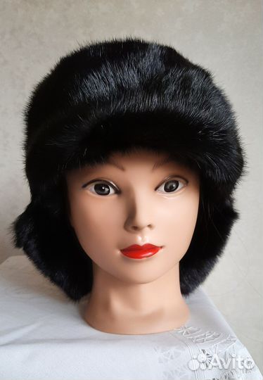 Шапка с ушанка. Норка. Новая. Качественный мех
