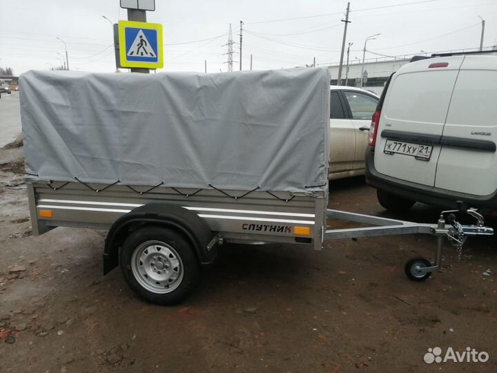 Прицеп Спутник Expert 2,2х1,3х0,33м оцинкованный