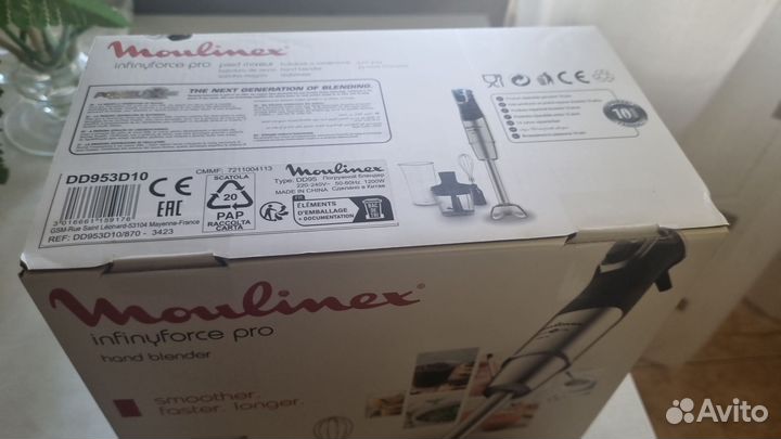 Блендер moulinex DD95MD10