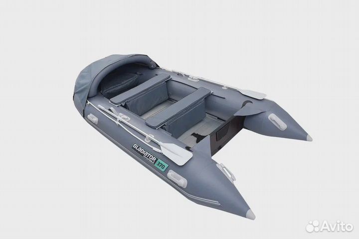 Лодка Пвх Gladiator C 370 AL темно серая