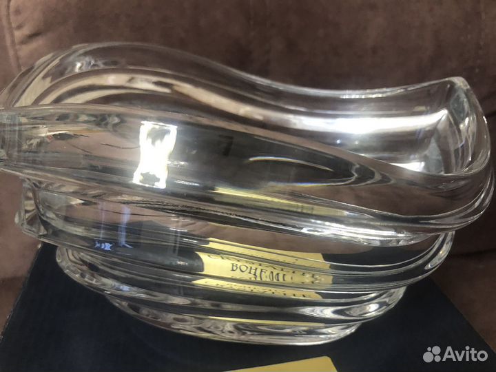 Салатник хрустальный Волна, 22см
