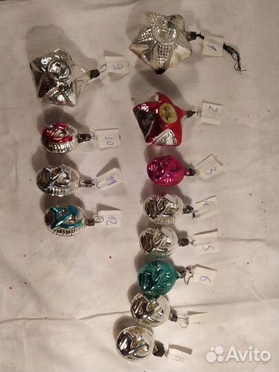 Елочные игрушки СССР 60-е г.г