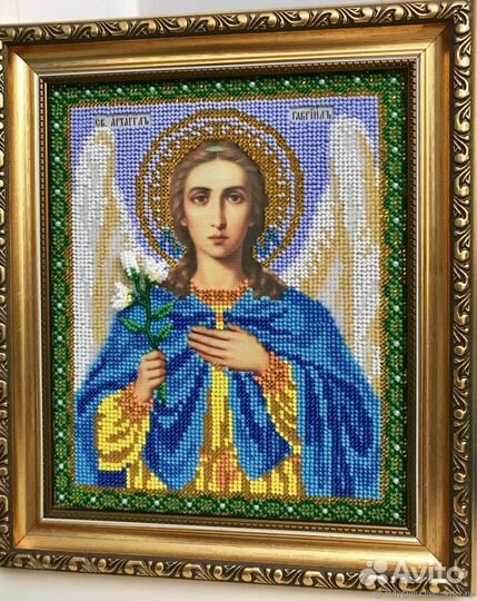 Икона из бисера Архангел Гавриил