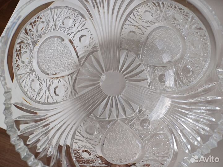 Хрустальная ваза, салатница, конфетница СССР