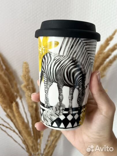 Кружка с силиконовой крышкой