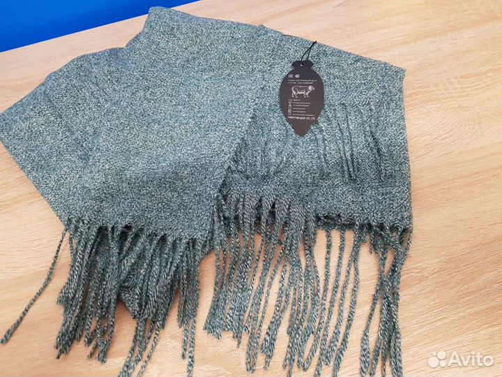 Однотонный кашемировый платок палантин 100х100см